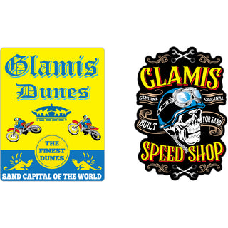Glamis   World Sand Capital & Speed Shop Sticker