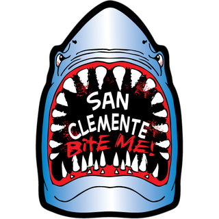 OK4 San Clemente Ca Shark Bite Me Sticker