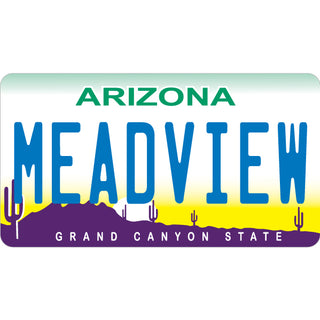 Meadview Arizona License Plate Sticker