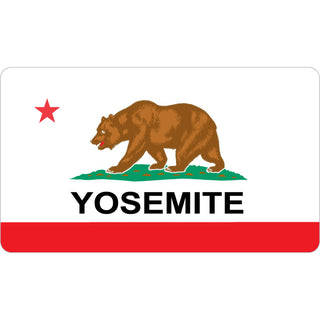 Yosemite   California Flag Sticker