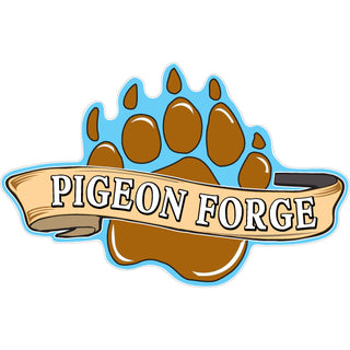 Pigeon Forge   Bear Paw Banner Sticker