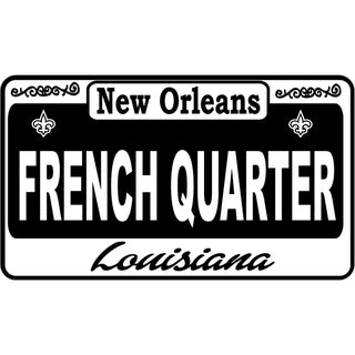 French Quarter   Street Sign Sticker
