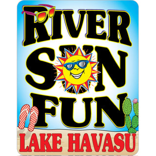 Lake Havasu River Fun Sun Sticker
