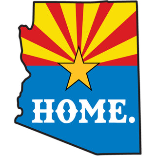 Arizona   State Shape Flag Sticker