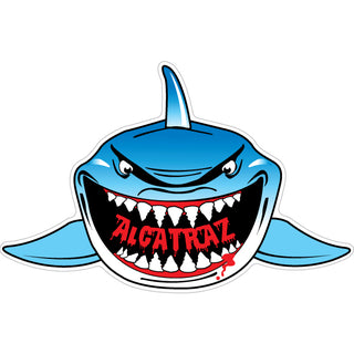 Alcatraz   Shark Front View Sticker