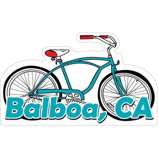 Balboa  Ca.   Blue Beach Cruiser Sticker