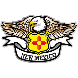 New Mexico   Eagle With Flag Shield Sticker