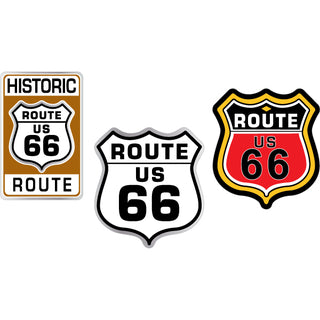Route 66 Signs Shields Sticker