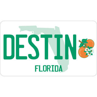 OK4 Destin Florida License Plate Sticker