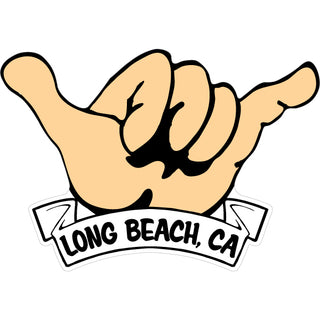Long Beach Hang Loose Sticker