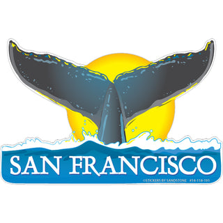 OK4 San Francisco Whale Tail (00118) Sticker