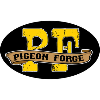 Pigeon Forge TN Banner Oval Sticker