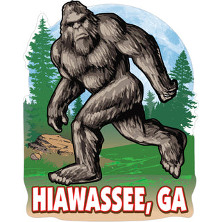 HIAWASSEE CA BIGFOOT Sticker