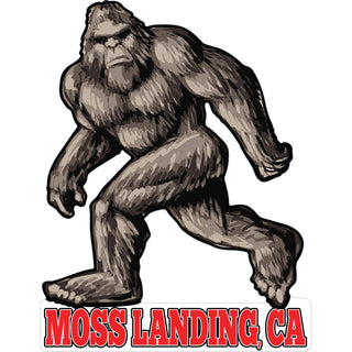 Moss Landing  CA   Angry Bigfoot Sticker