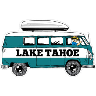 OK4 Lake Tahoe Bus Side View with Shell Sticker