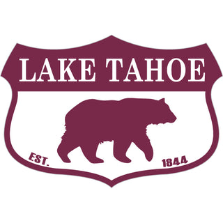 OK4 Lake Tahoe Wide Shield Bear Sticker