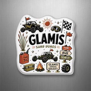 Glamis Cartoon Sand Dunes Icon 3D Magnet