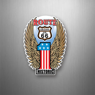 Arizona Number 1 Shield With Wings Route 66 Flexible Magnet