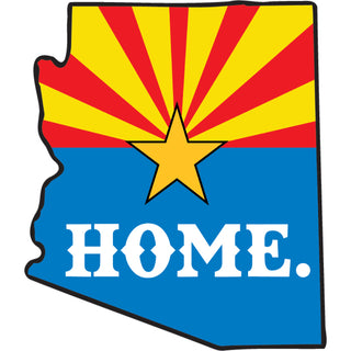 Arizona   State Flag Map Home Sticker