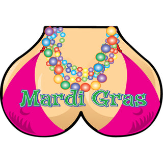 Novelty   Pink Bikini Top Beads Boobs Sticker