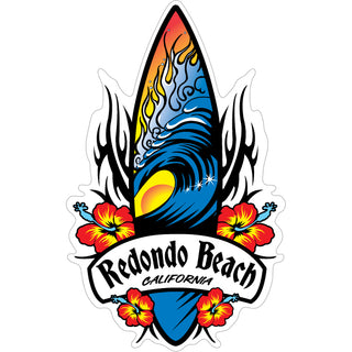 Redondo Beach CA TRIBAL  SURFBOARD Sticker