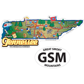 OK4 Tennessee Map Sticker