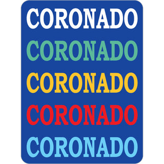 Coronado  CA   Repeating Colors Sticker