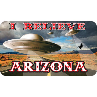Arizona   Flying Saucer Photo Sticker