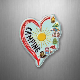 Novelty Camping Icons Heart Plastic Magnet 3D Magnet
