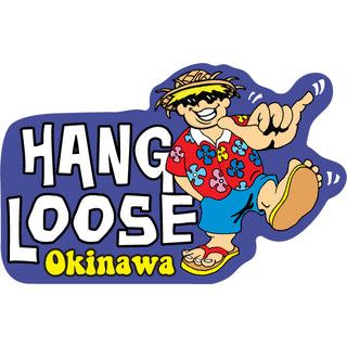 Okinawa   Hang Loose Happy Guy Sticker