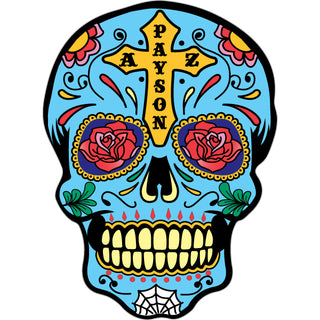 Payson  AZ   Blue Sugar Skull Sticker