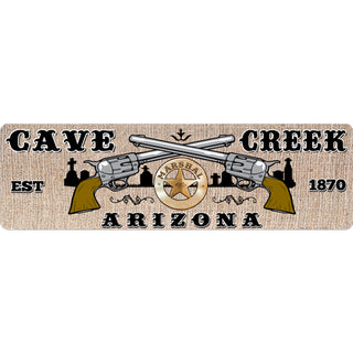 Cave Creek  Arizona GUNS AND TOMBSTONES Sticker