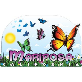 OK4 Mariposa  CA Butterfly Swarm in Field Sticker