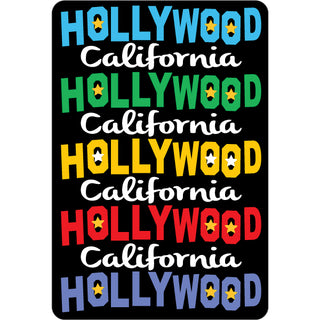 OK4 Hollywood CA Repeating Colors Sticker