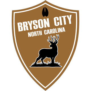 Bryson City  NC Deer Shield Sticker