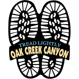 Oak Creek Canyon Tread Lightly Sticker