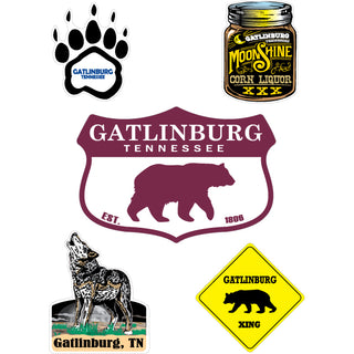 Gatlinburg 5up Double Card Sticker