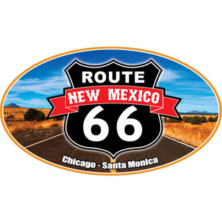 New Mexico   Mother Road Photo Oval Sticker