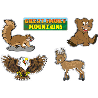 OK4 GREAT SMOKY MOUNTAINS KIDS ANIMALS Sticker