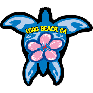 OK4 Long Beach Hibiscus Turtle Sticker