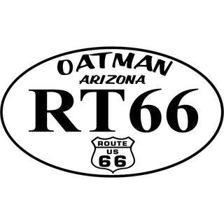 Oatman  AZ   Route 66 Euro Sticker