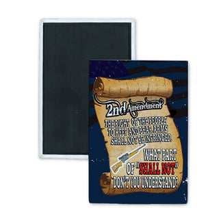 Novelty   The Right Of The People Rectangle Badge Magnet