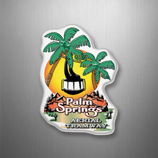 Palm Springs   Sunset & Palms Tram 3D Magnet