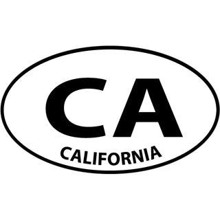 California CA Euro Sticker