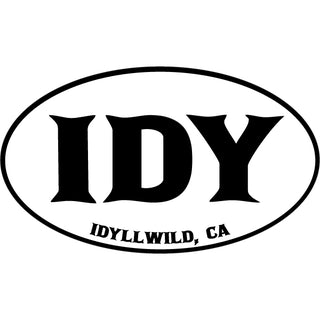 OK4 Idyllwild  CA IDY Oval (00038) Sticker