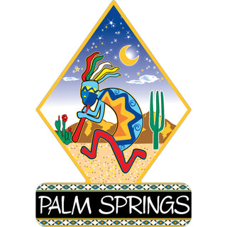 Palm Springs   Kokopelli Diamond Sticker