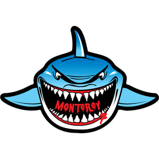 Monterey   Shark Front View Sticker
