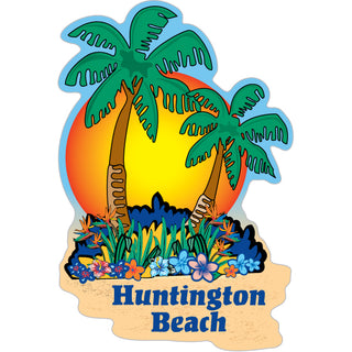 Huntington Beach   Palms Sunset Sticker