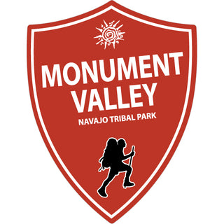 OK4 Monument Valley Brick Red Vert Shield Sticker