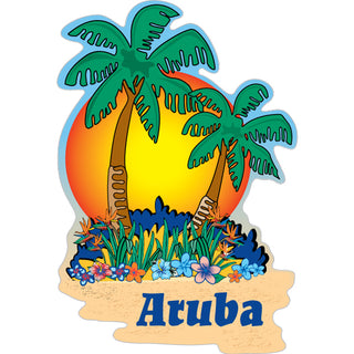 Aruba   Palms Sunset Sticker